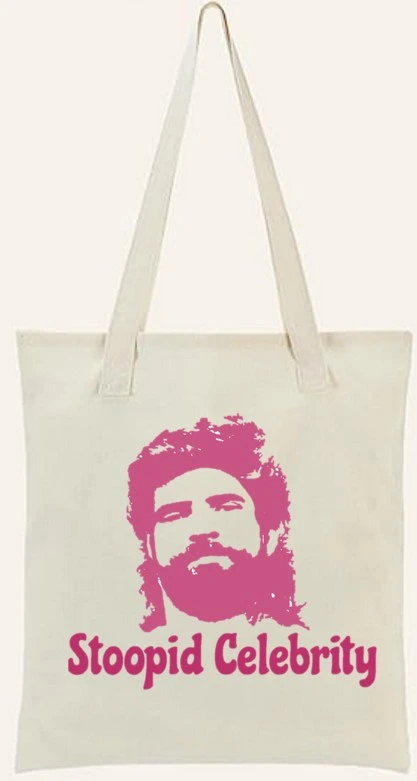 Stoopid Celebrity Tote - Pink Logo